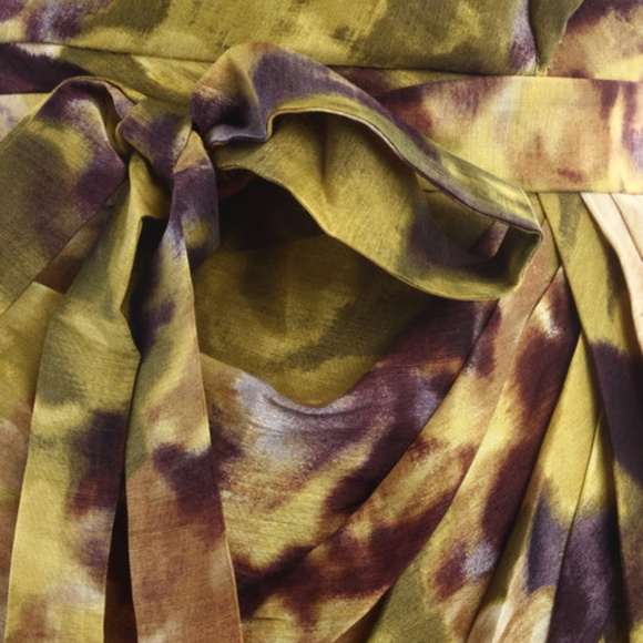 BHLDN Anthropologie Starburst Floral Silk Dress - Picture 8 of 8